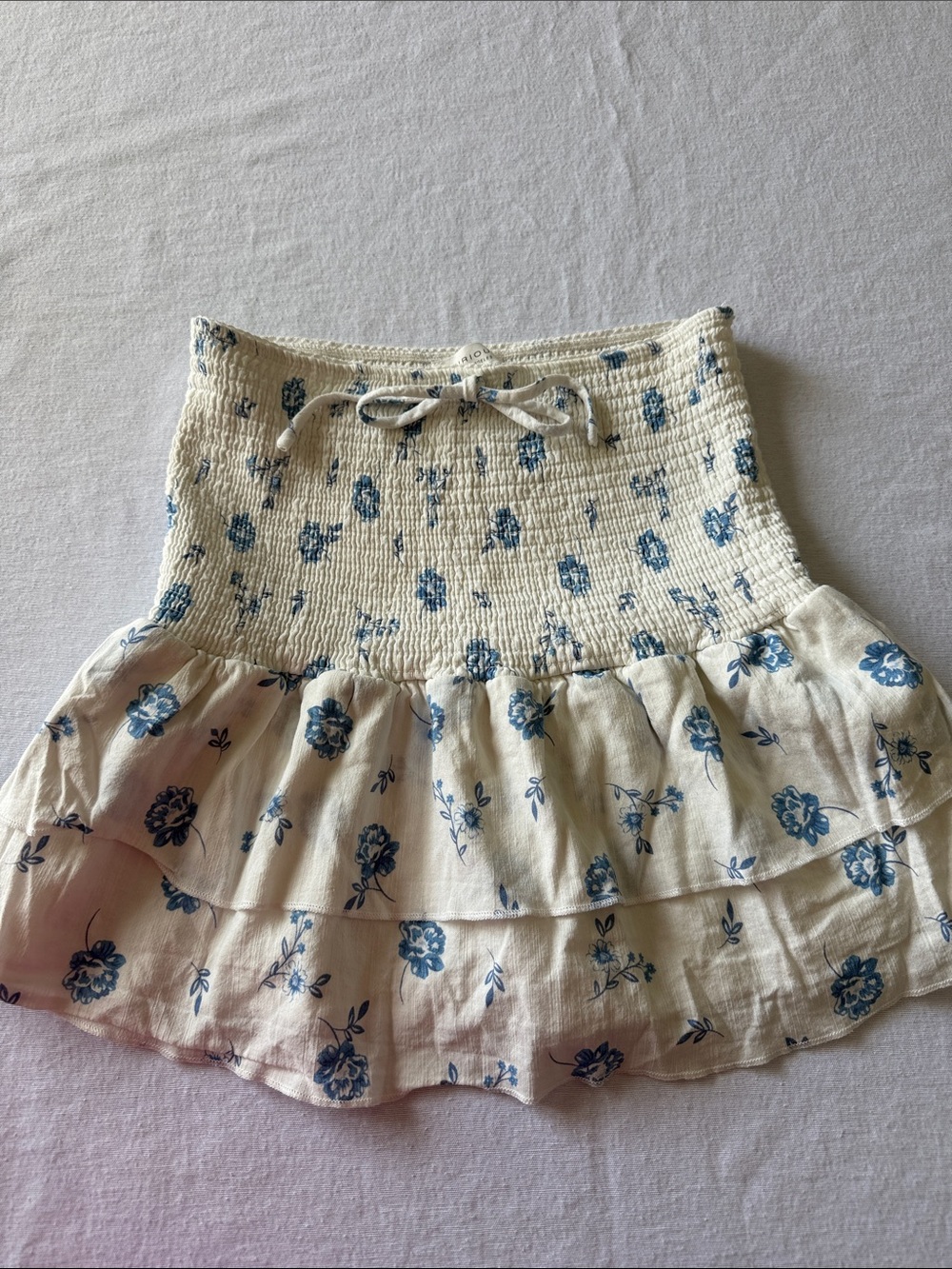 Junior’s Kirious tube top with Blue Floral Print